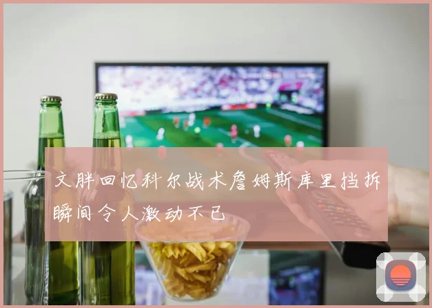 文胖回忆科尔战术詹姆斯库里挡拆瞬间令人激动不已